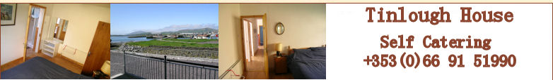 Tinlough House, self catering accommodation, Ireland